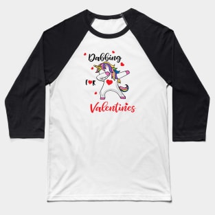 Valentines Shirt, Dabbing Unicorn Heart, Gift and Décor Idea Baseball T-Shirt